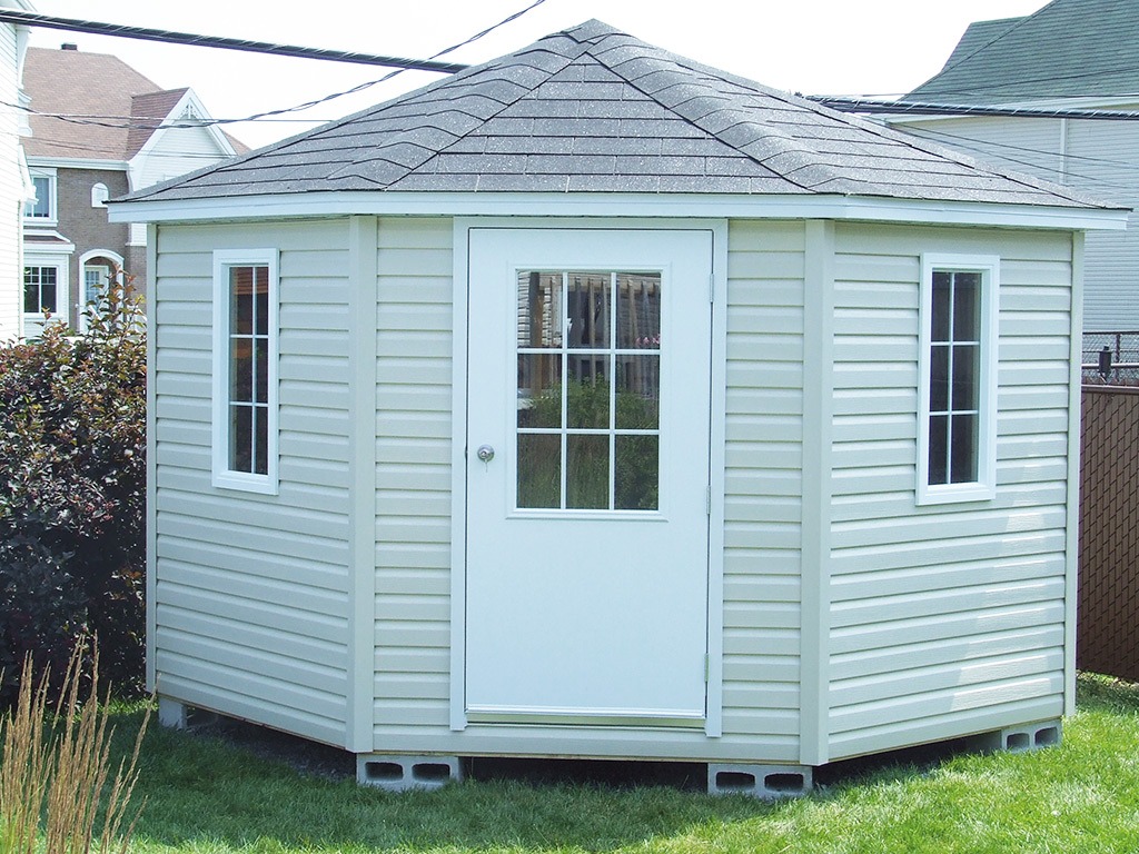 Cabanon 5 côtés | Modèle hexagonal en vinyle